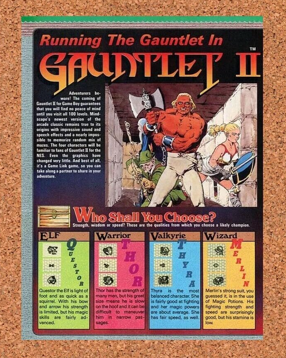 1993 Gauntlet II NES Original Ad - for just $17.99! 