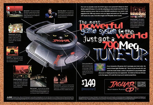 1995 Atari Jaguar 64-Bit Console Original Ad v5 - for just $21.99! 