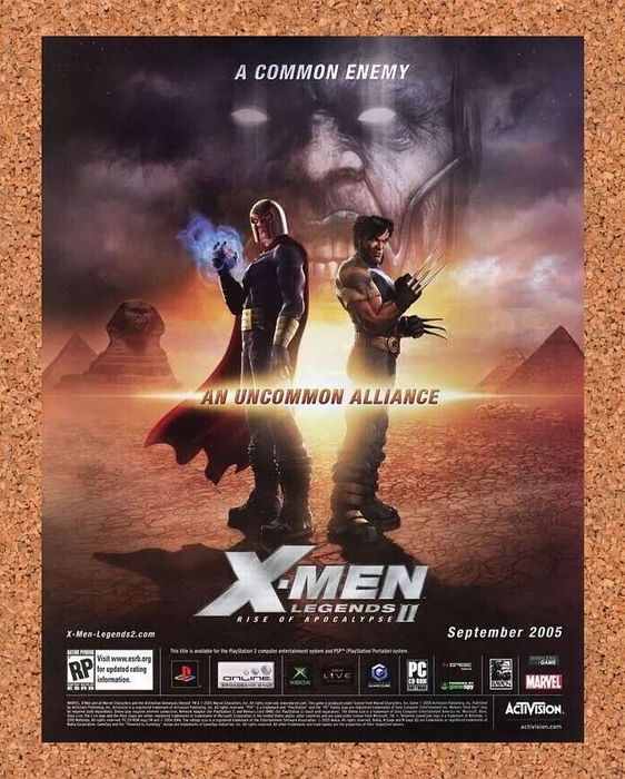 2006 X-Men Legends II Apocalypse PS2 Original Ad - for just $17.99! 