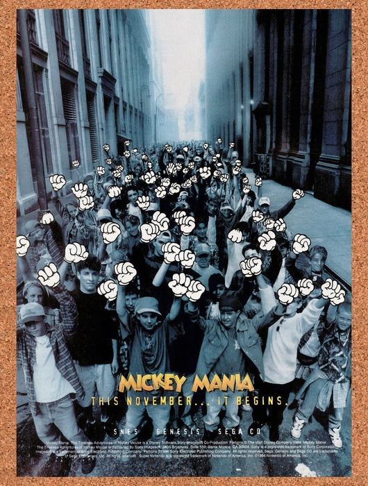 1994 Mickey Mania Genesis Original Ad v2 - for just $17.99! 