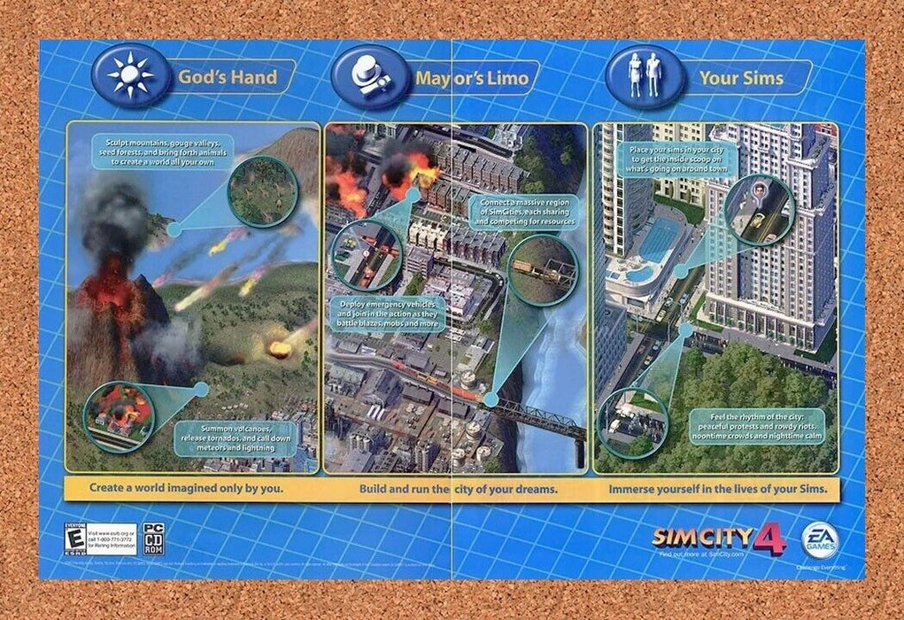 2004 Sim City 4 PC Original Ad v1 - for just $22.49! 