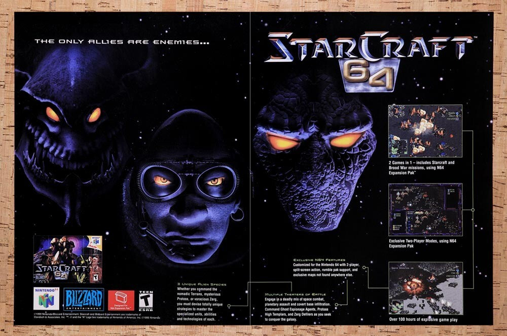 1999 StarCraft 64 N64 Original Ad v1 - for just $22.99! 