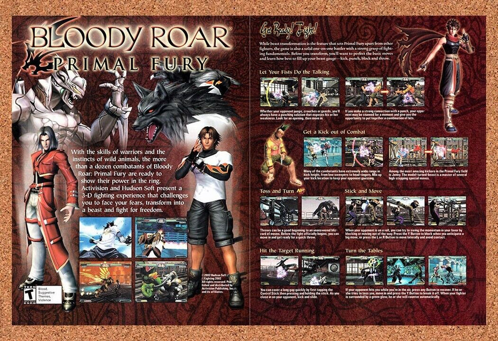2004 Bloody Roar Primal Fury GameCube Original Review Ad v1 - for just $21.49! 
