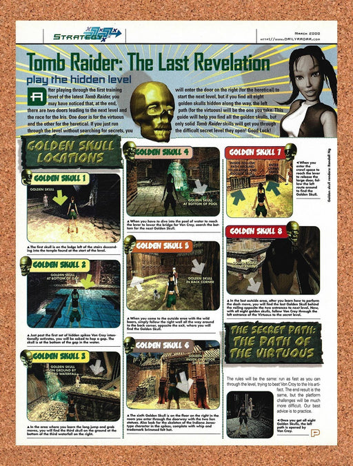 2000 Tomb Raider The Last Revelation PS2 Original Ad vr3 - for just $16.57! 