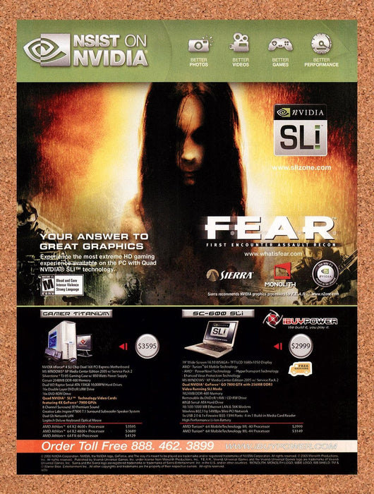 2006 FEAR iBuyPower nVidia Original Ad v4 - for just $19.49! 