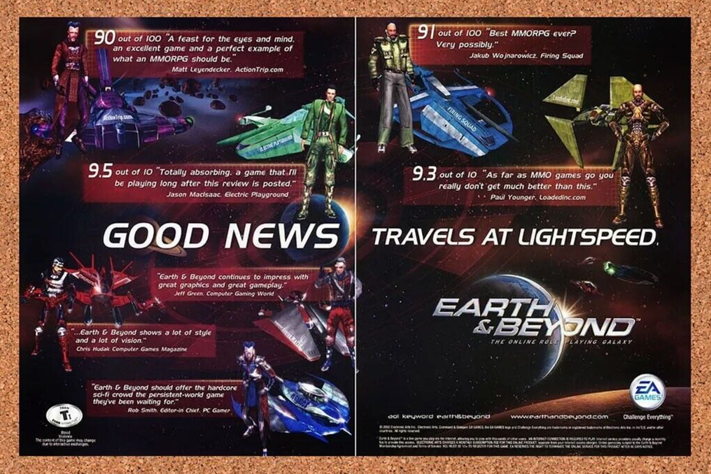 2005 Earth And Beyond PC Original Ad - for just $22.49! 