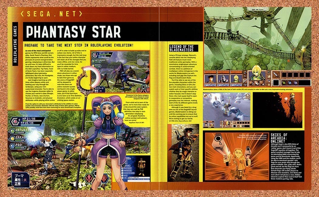 2000 Phantasy Star Online Dreamcast Original Advertisement vr2 - for just $23.99! 