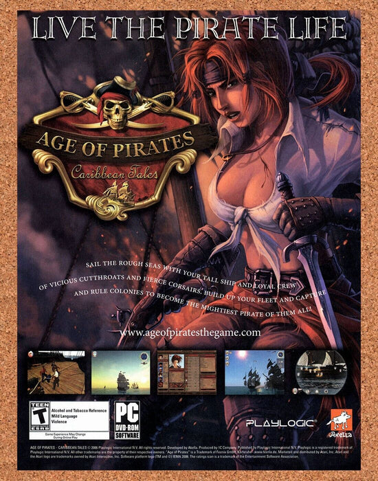 2006 Age Of Pirates Caribbean PC Original Ad - for just $17.99! 