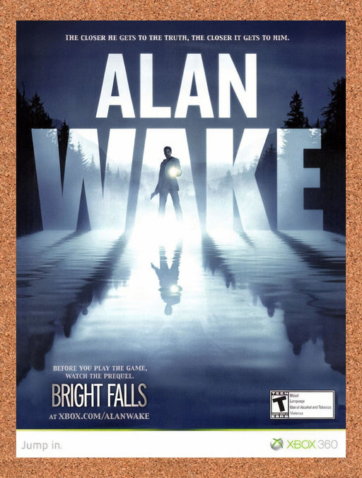 2010 Alan Wake Xbox 360 Original Ad v3 - for just $17.99! 