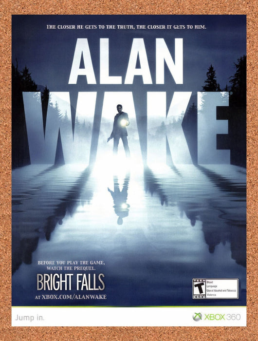 2010 Alan Wake Xbox 360 Original Ad v3 - for just $17.99! 