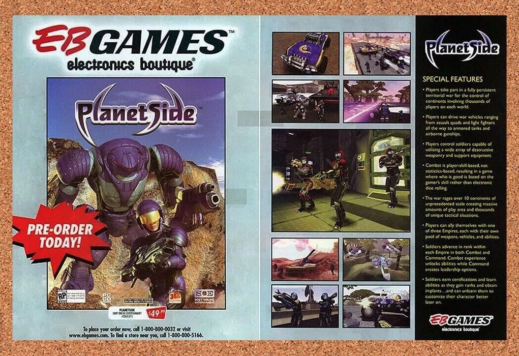 2005 PlanetSide PC EB Games Original Ad v4 - for just $21.49! 