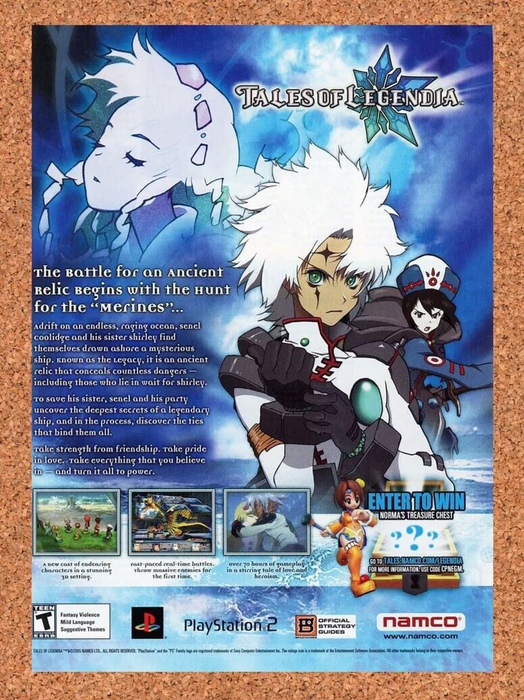 2006 Tales of Legendia PS2 Original Ad - for just $17.99! 