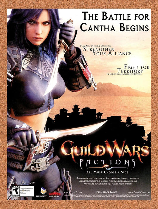 2006 Guild Wars Factions PC Original Ad v3 - for just $19.49! 