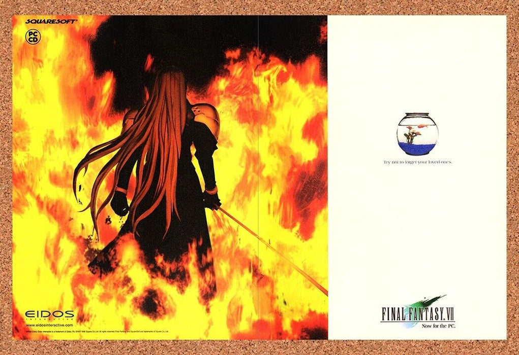1999 Final Fantasy VII PC Sephiroth Original Ad - for just $21.49! 