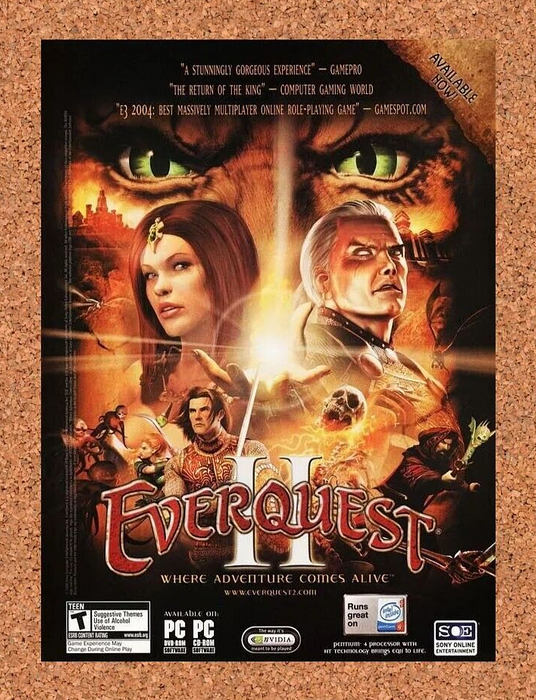 2007 EverQuest II PC Original Ad - for just $17.99! 