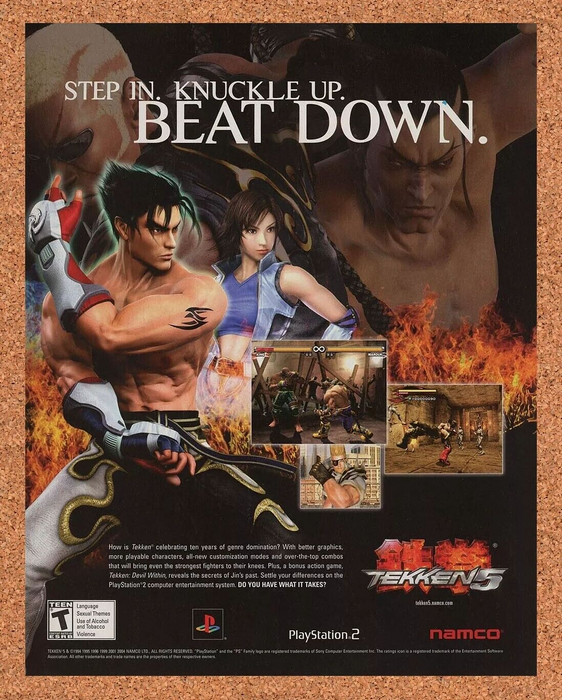 2007 Tekken 5 PS2 Original Ad v1 - for just $17.99! 