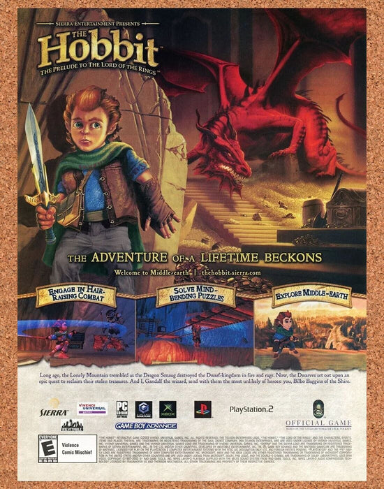 2005 The Hobbit PS2 Original Ad v2 - for just $17.99! 