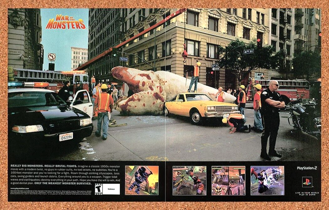2004 War Of The Monsters PS2 Original Ad - for just $21.49! 