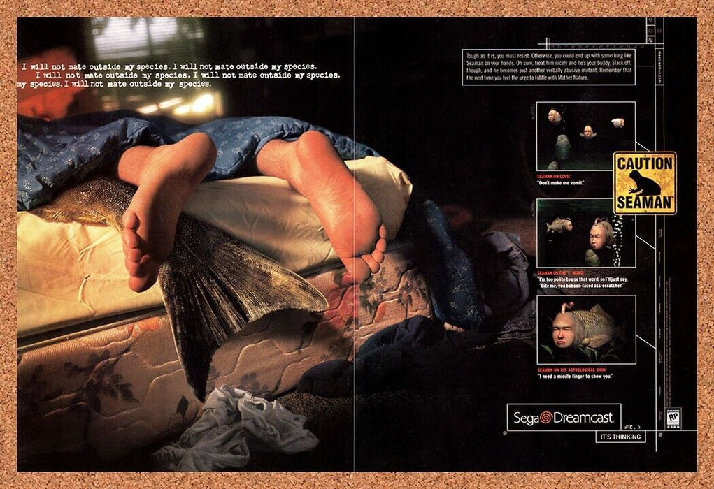 2000 Seaman Dreamcast Original Ad - for just $21.49! 