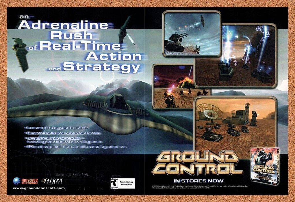 2000 Ground Control PC Original Ad v4 - for just $21.49! 