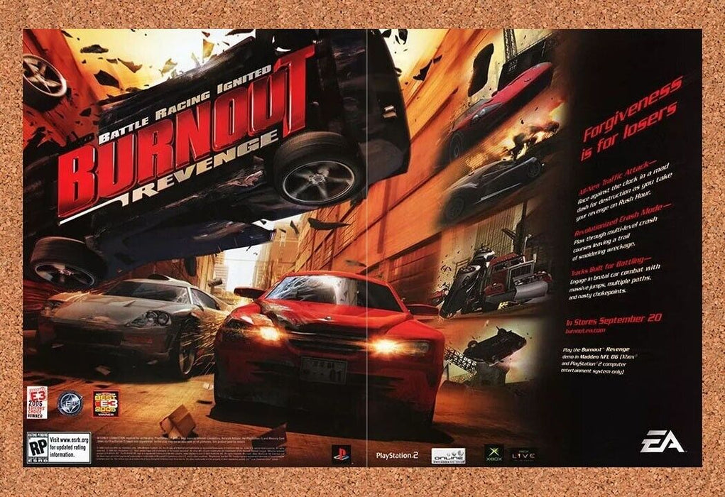 2005 Burnout Revenge PS2 Original Ad - for just $21.49! 