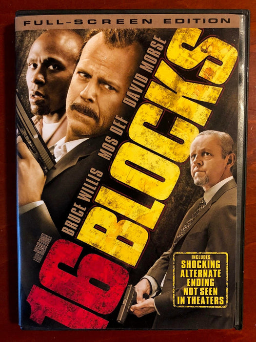 16 Blocks (DVD, 2006, Full Screen) - L02 - for just $1.99! 