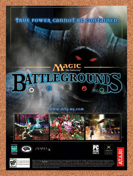 2003 Magic The Gathering Battlegrounds Xbox Original Ad v3 - for just $19.49! 