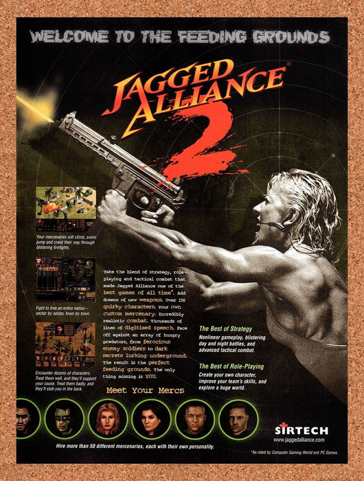 1998 Jagged Alliance 2 PC Original Ad v1 - for just $17.99! 