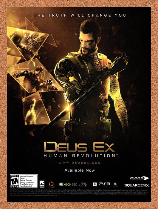 2012 Deus Ex Human Revolution PS3 Original Ad v1 - for just $18.29! 