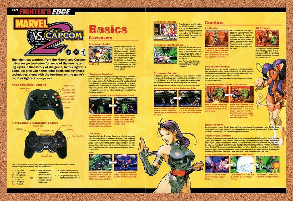 2003 Marvel vs Capcom 2 PS2 Original Ad v4 - for just $21.49! 