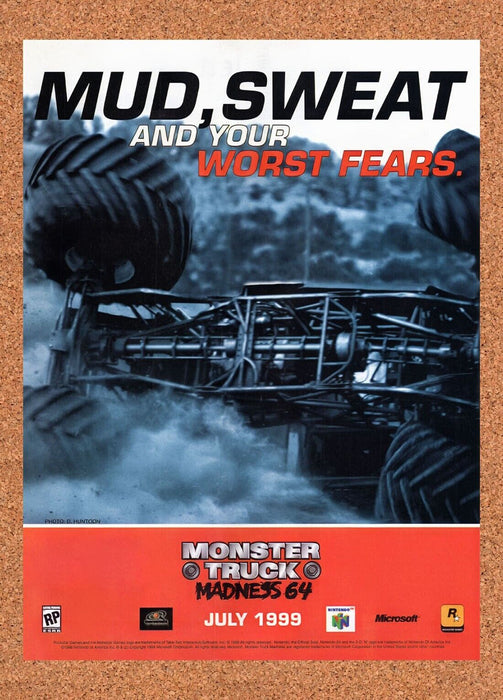 1999 Monster Truck Madness 64 N64 Original Ad v1 - for just $17.99! 