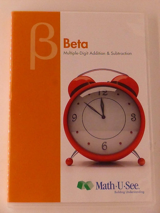 Beta - Multiple-Digit Addition and Subtraction (DVD, Math U See) - K8 - for just $6.99! 