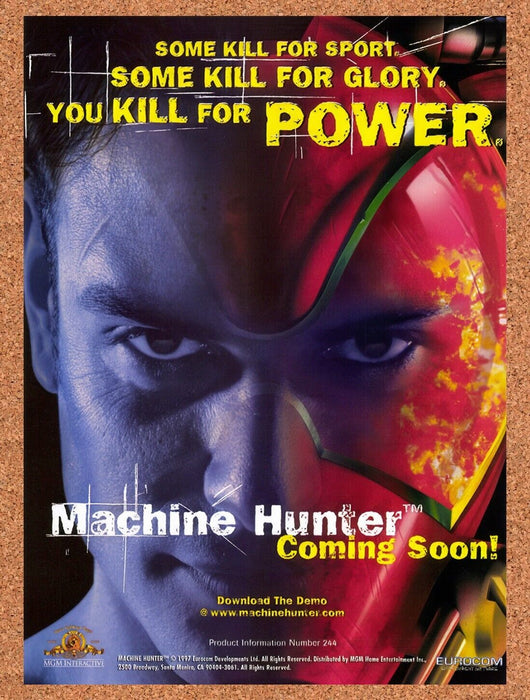 1997 Machine Hunter PC Original Ad v1 - for just $15.29! 