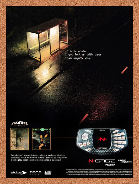 2003 Tomb Raider 2 Starring Lara Croft Nokia N-Gage Original Ad v4 - for just $19.49! 
