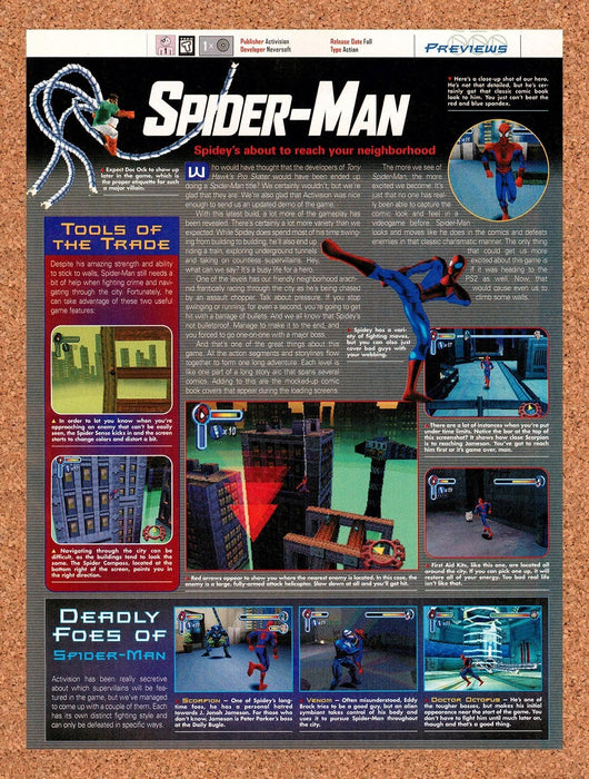 2000 Spider-Man PS1 Original Ad vr4 - for just $16.57! 