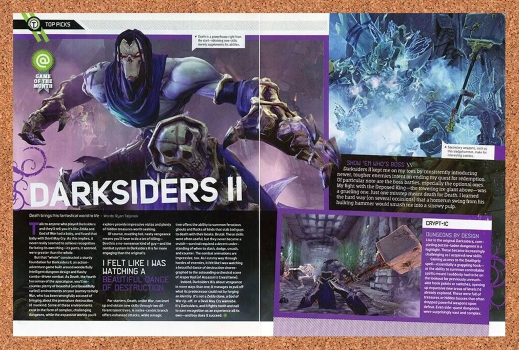 2014 Darksiders 2 PS3 II Original Ad - for just $22.49! 