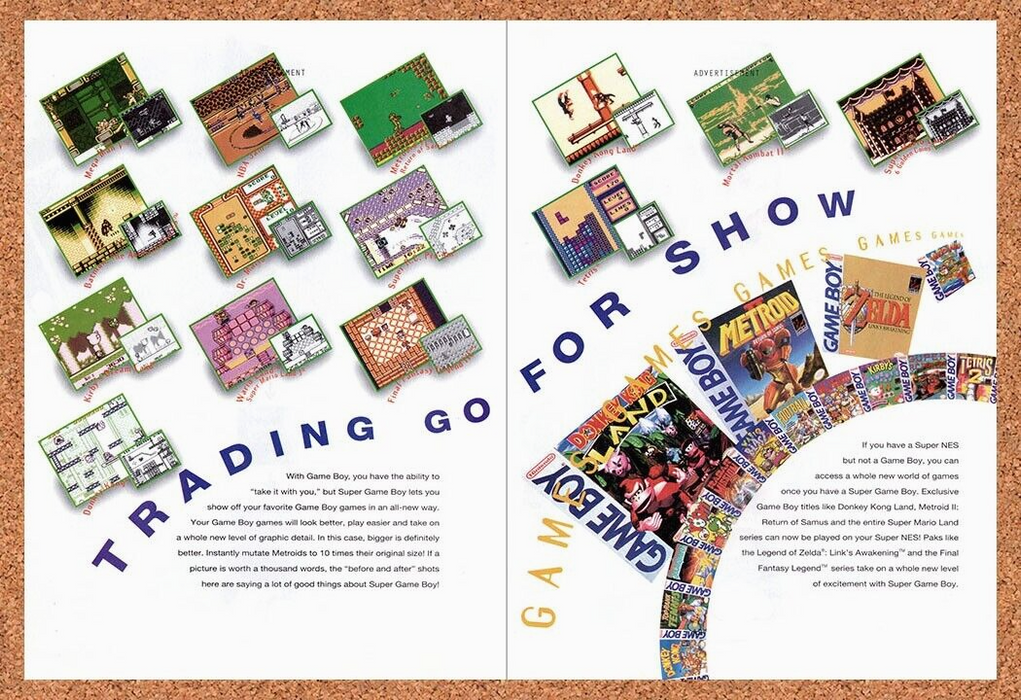1995 Nintendo Super Game Boy Console Original Ad v1 - for just $21.49! 