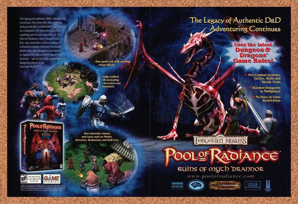 2003 Pool Of Radiance Ruins Drannor PC Original Ad - for just $21.49! 