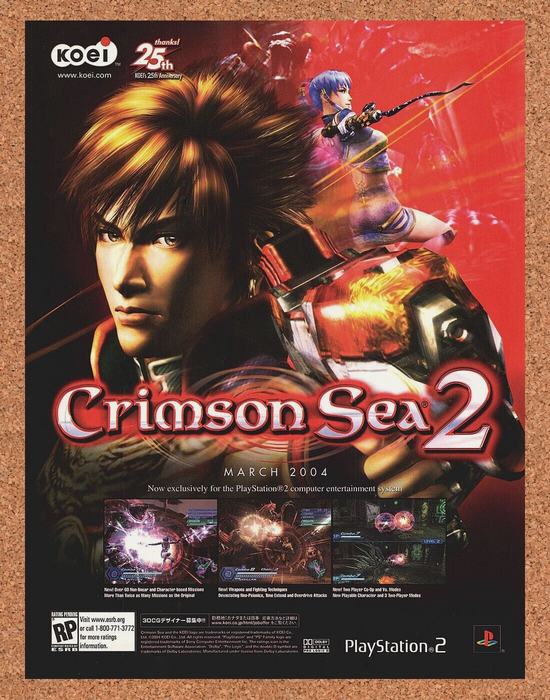 2004 Crimson Sea 2 PS2 Original Ad - for just $17.99! 