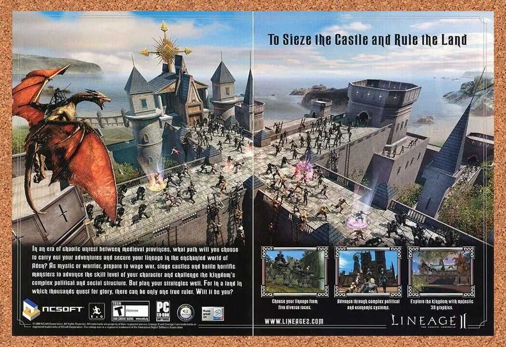 2006 Lineage II PC Original Ad v2 - for just $22.49! 