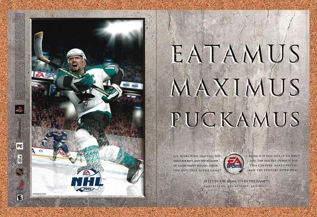 2000 NHL 2001 PS1 Original Advertisement v1 - for just $23.99! 
