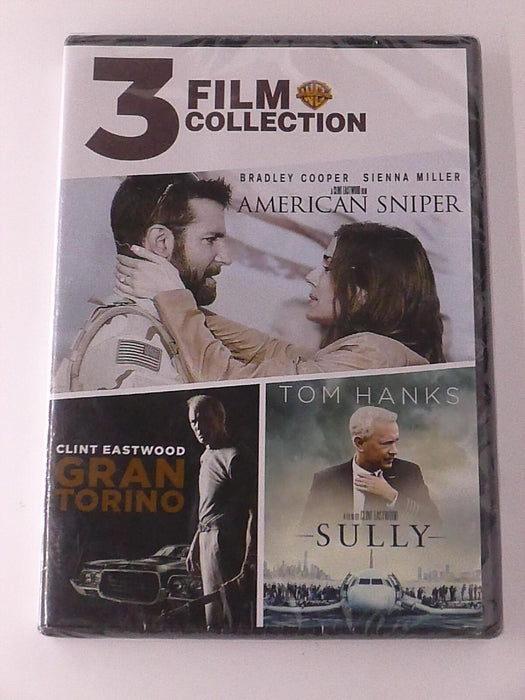 American Sniper, Gran Torino, Sully (DVD, triple feature) - NEW24 - for just $3.50! 