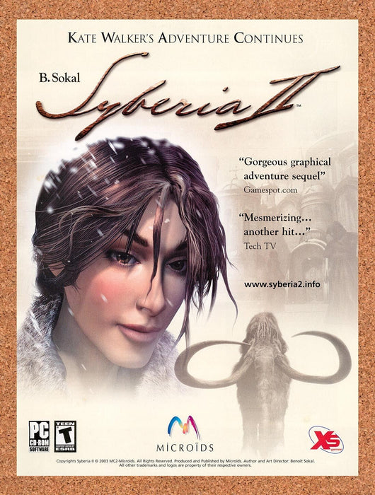 2004 Syberia 2 PC Original Ad v1 - for just $17.99! 