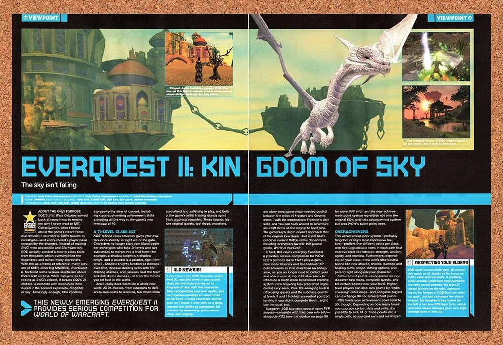 2006 EverQuest II Kingdom Of Sky Original Review Ad - for just $21.49! 