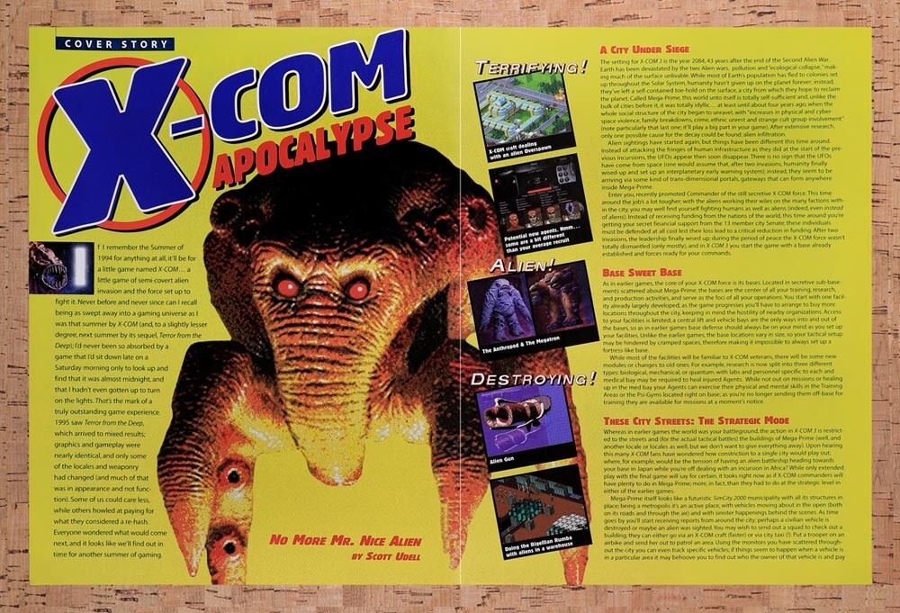1997 X-Com Apocalypse PC Original Ad v2 - for just $21.49! 