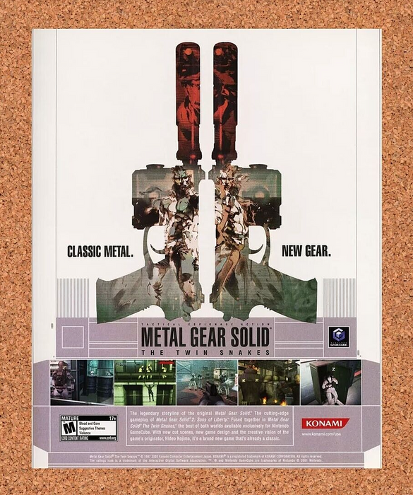 2005 Metal Gear Solid Twin Snakes GameCube Original Ad v1 - for just $17.99! 