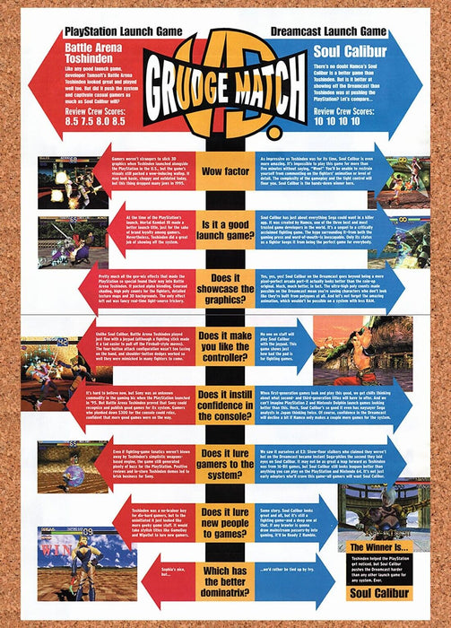 1999 Grudge Match PS1 Launch Vs Dreamcast Launch Original Ad v1 - for just $21.49! 