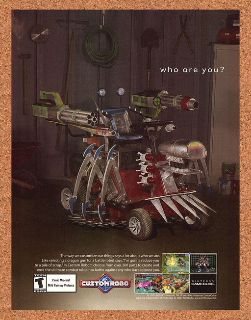 2004 Original Custom Robo GameCube Ad - for just $17.99! 