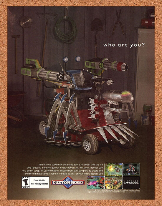 2004 Original Custom Robo GameCube Ad - for just $17.99! 