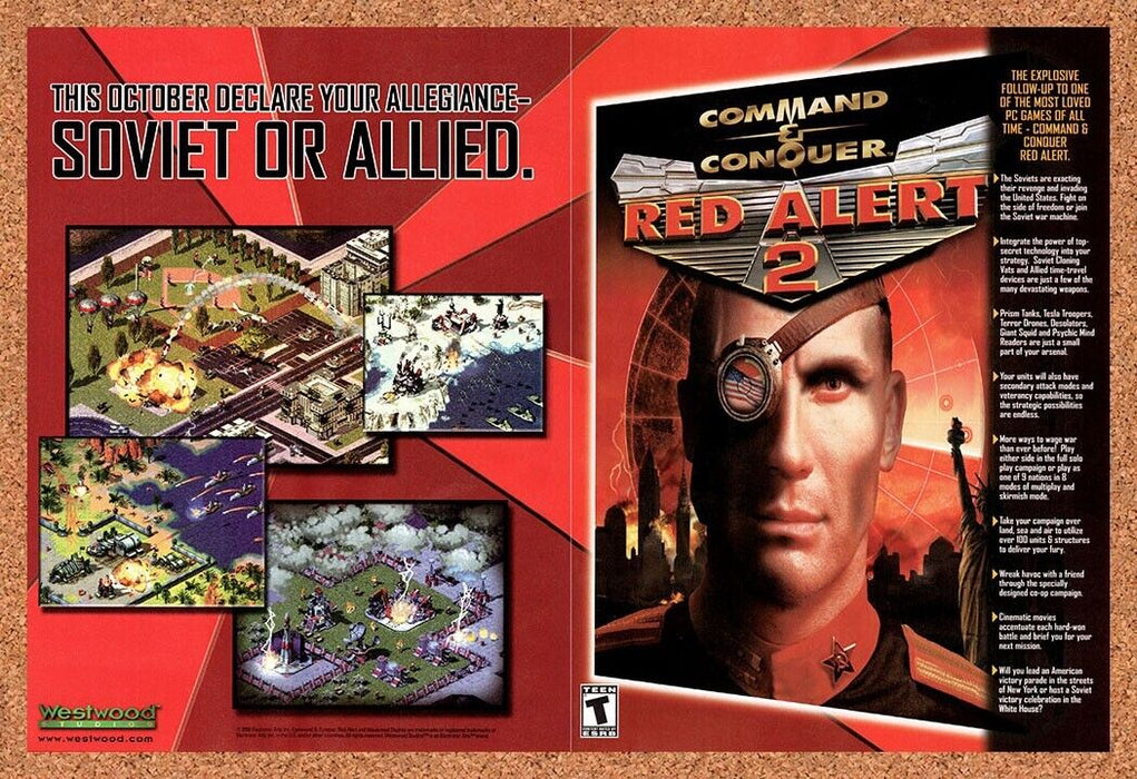 2000 Red Alert 2 PC Original Ad v7 - for just $21.49! 